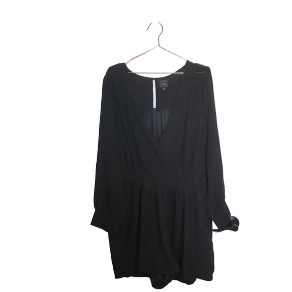 ToTo Collection black semi sheer top romper and lined bottom size 3X - Picture 1 of 8